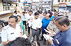 Mangaluru: Commissioner inspects trade licences, footpath encroachments during ‘Walk with Commissioner’